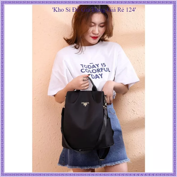 Women's Nylon Backpack – Water-Resistant, for School