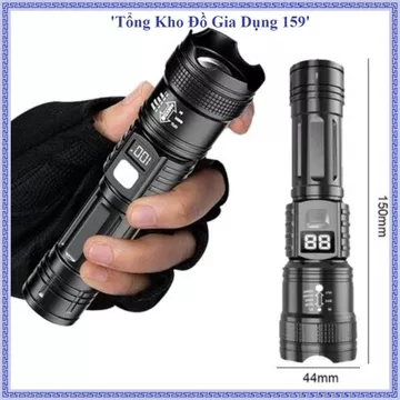 ĐÈN PIN LED SIÊU SÁNG SẠC USB, Đèn Pin Cầm Tay, Đèn Pin Phóng To Thu Nhỏ, Đèn Pin Cắm Trại, Đèn Pin Chiếu Xa,