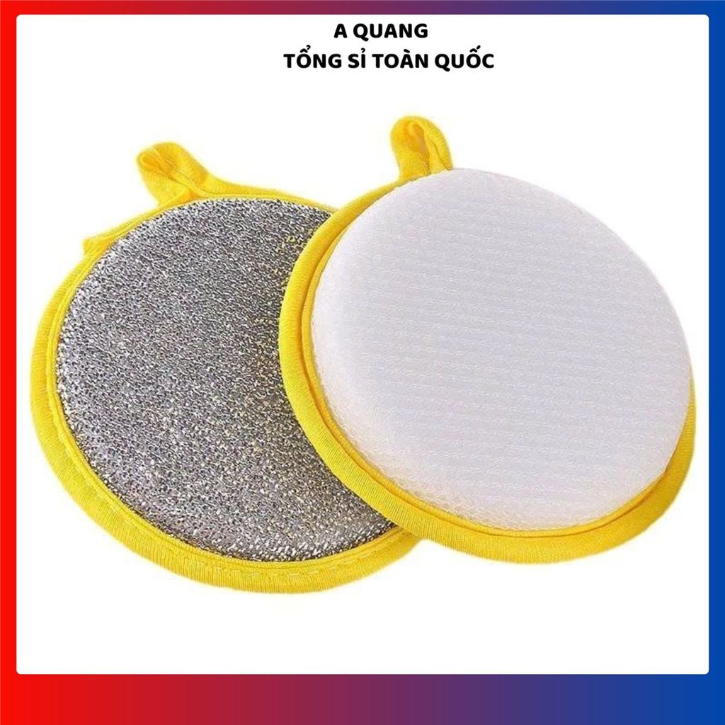 (COMBO 10) MIẾNG RỬA CHÉN 2 MẶT BỌT BIỂN VẢI LƯỚI CAO CẤP - Tạo Bọt Rửa Bát, Cọ Nồi Chảo