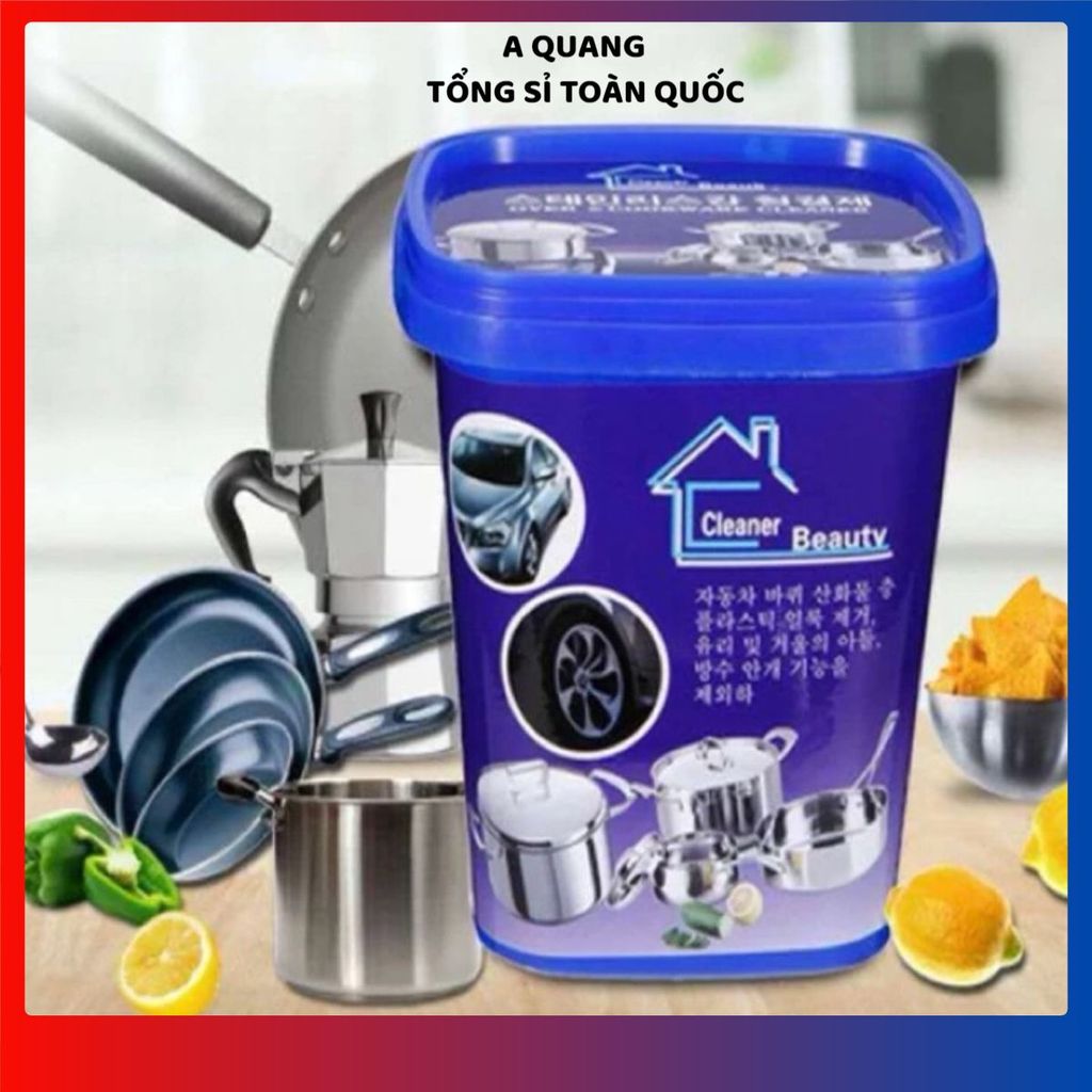 (COMBO 3) BỘT TẨY XOONG NỒI TẨY SẠCH VẾT BẨN CỨNG ĐẦU - Kem Tẩy Đa Năng, Vệ Sinh Nhà Bếp