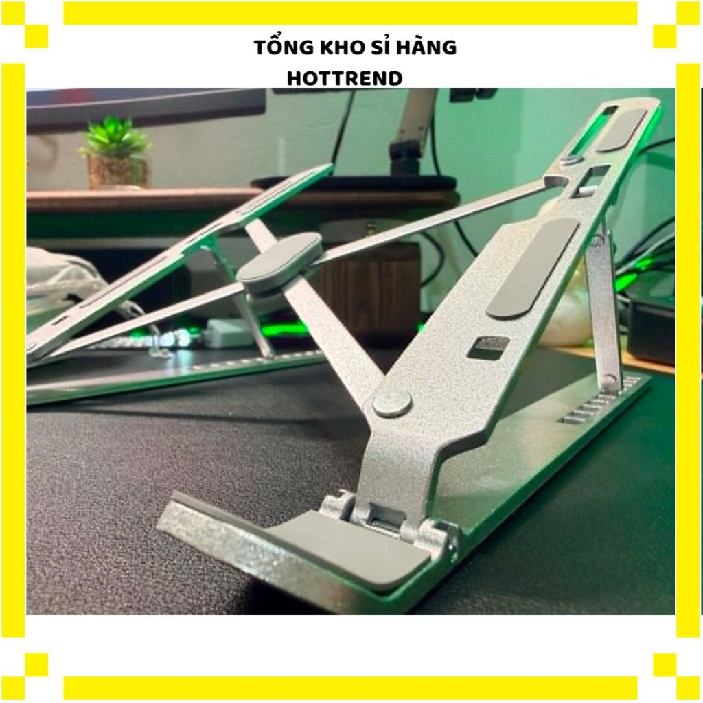 GIÁ ĐỠ LAPTOP MACBOOK IPAD GẤP GỌN ĐIỀU CHỈNH ĐỘ CAO - Kệ Tản Nhiệt Laptop, Chân Đế Đa Năng