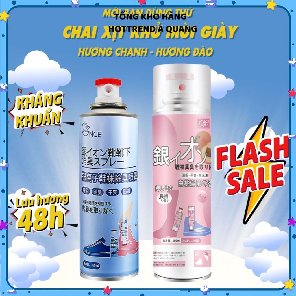 (COMBO 5) BÌNH XỊT KHỬ MÙI GIÀY NANO BẠC DIỆT MÙI NHANH - Xịt Khử Mùi Giày, Khử Hôi Chân