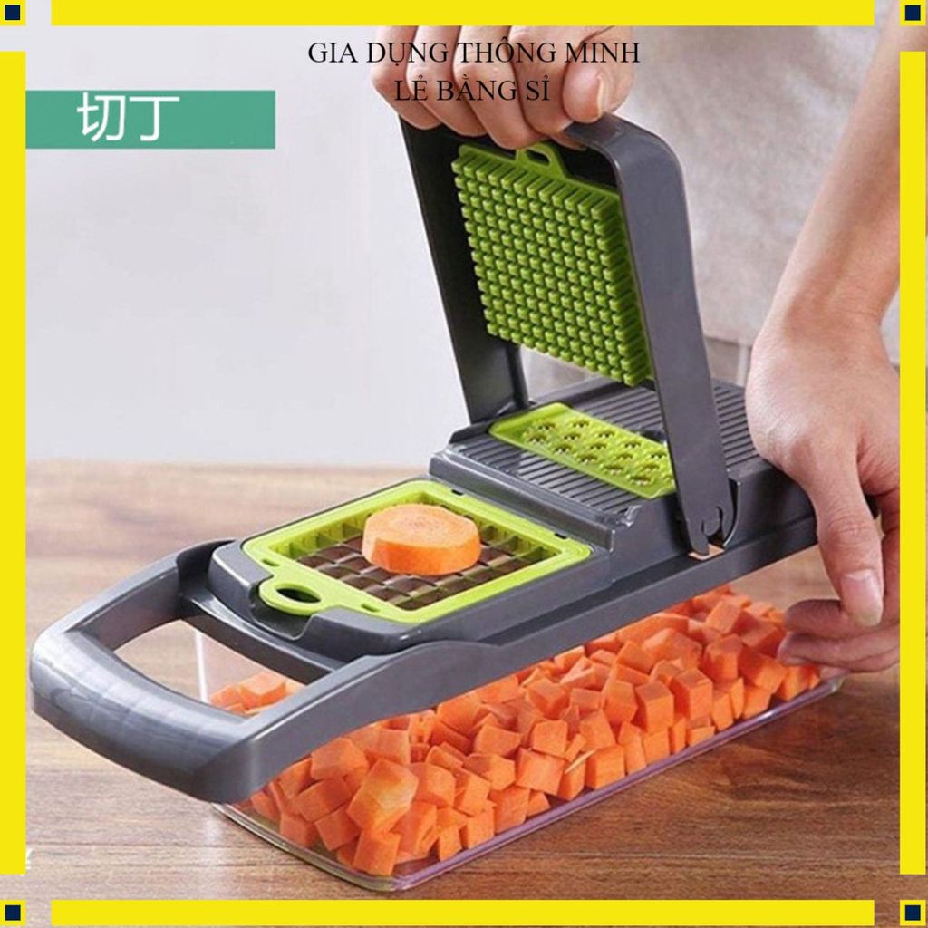 BỘ DỤNG CỤ CẮT THẠCH RAU CỦ QUẢ ĐA NĂNG KÈM HỘP - Dụng Cụ Thái Rau Củ, Bào Sợi Cắt Lát