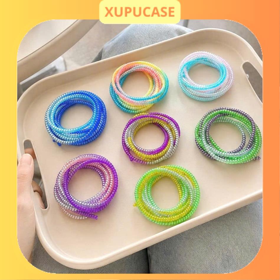 [Combo 2 dây] Dây Ngọc Kim Tuyến bảo vệ dây cáp sạc, tai nghe chống bẩn cao cấp dài 1,4m XUPUCASE