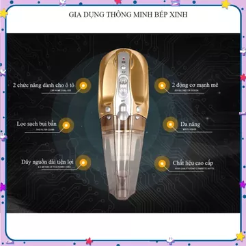 MÁY HÚT BỤI CẦM TAY MINI, MÁY HÚT BỤI Ô TÔ, MÁY HÚT BỤI CAO CẤP, Lực Hút Mạnh Dễ Sử Dụng