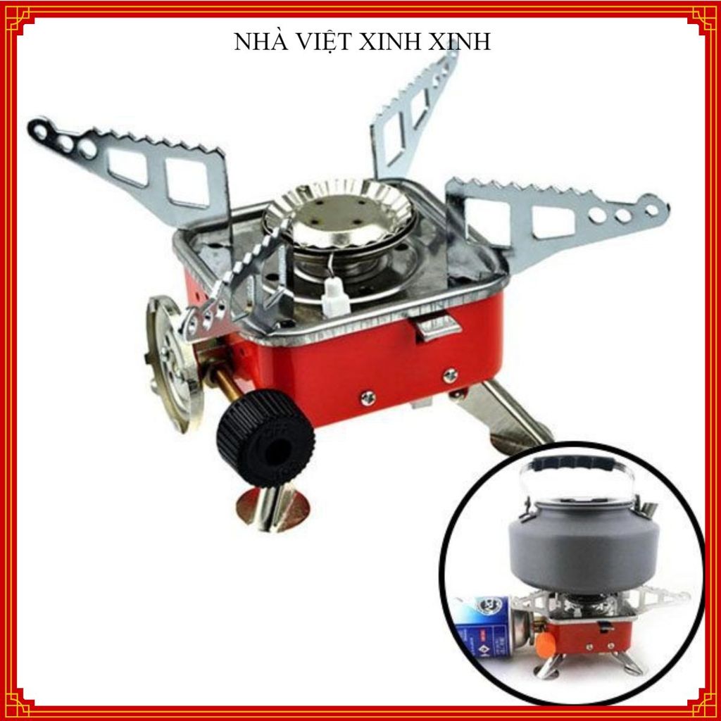 BẾP GA.S MINI DU LỊCH, BẾP XẾP GỌN CẦM TAY, BẾP GA.S HỢP KIM CAO CẤP, Chống Gỉ Tiện Lợi Mang Theo