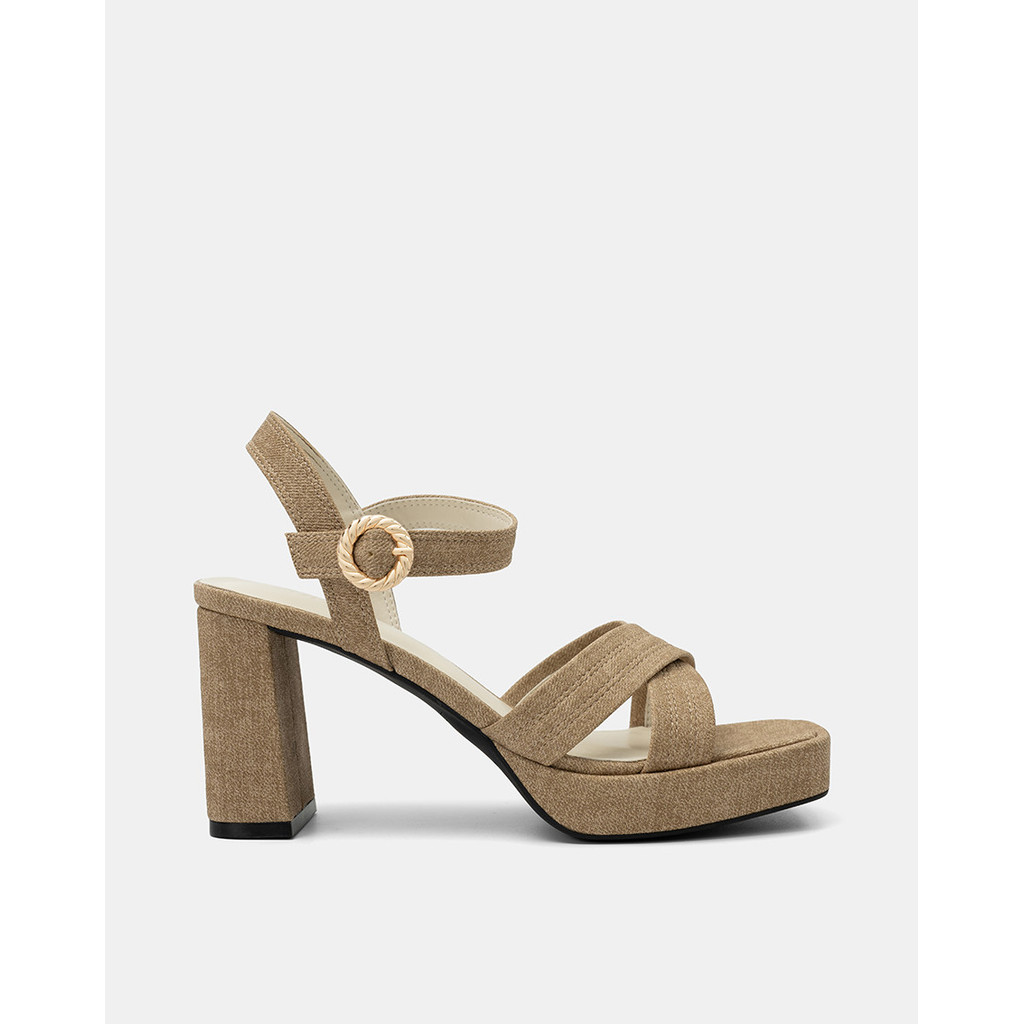 Giày Sandal Nữ 9cm Thời Trang JUNO Đế Đúp Quai Chéo SD09148