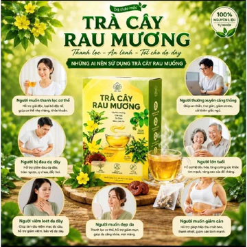 Trà Cây Rau Mương Mộc Tâm Hộp 30 Gói Chính Hãng Cao Cấp ✔️️️ Trà tốt cho dạ dày tiêu hóa hết HP ợ hơi ợ chua trào ngược