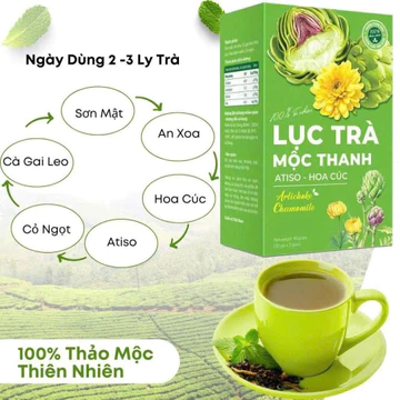 Trà Hoa Atiso Lục Trà Mộc Thanh Hộp 30 Gói Chính Hãng Cao Cấp - Trà Mộc Tâm mát gan bổ tận thanh nhiệt ngủ ngon an giấc