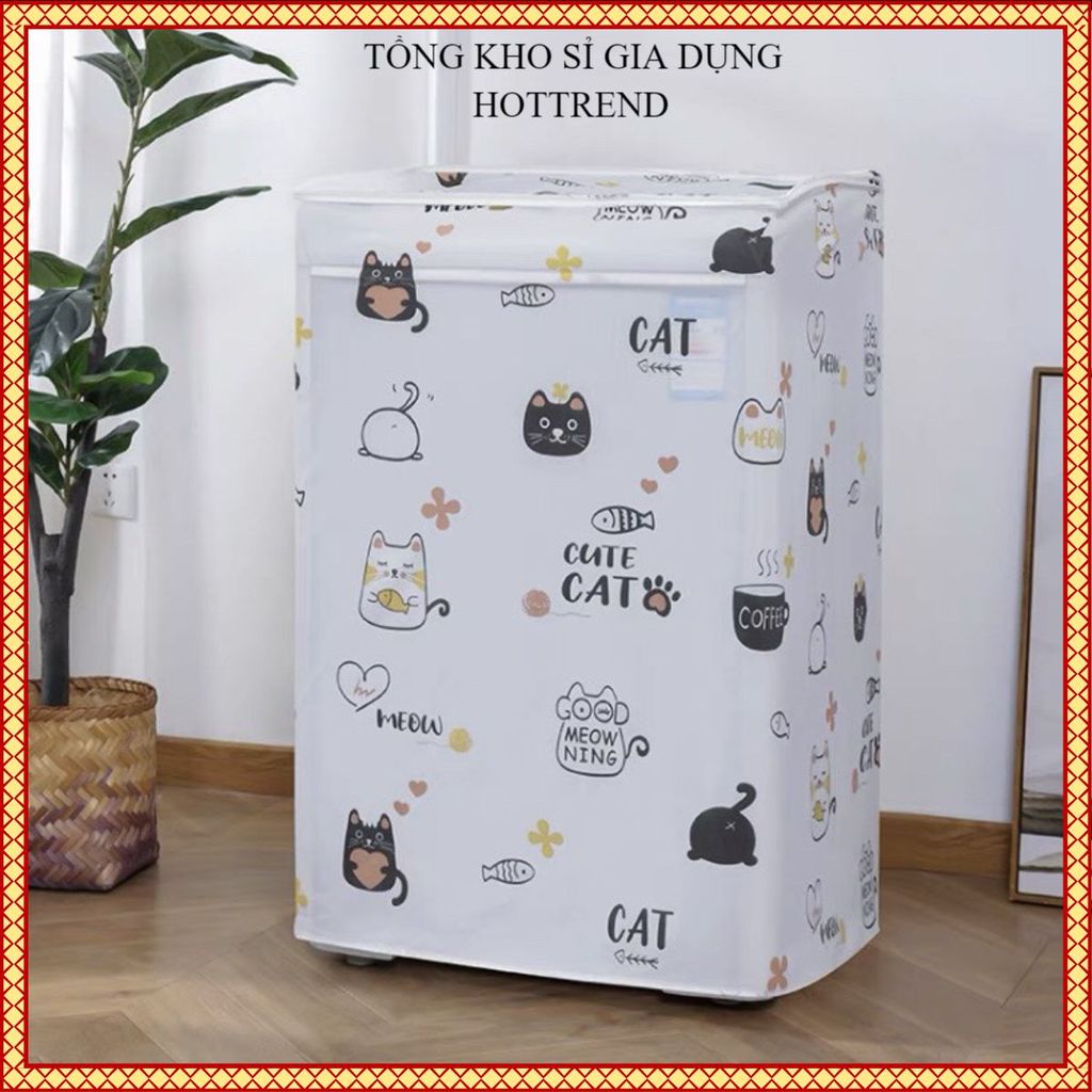 VỎ BỌC MÁY GIẶT LOẠI DÀY CHỐNG BỤI BỀN ĐẸP - Áo Bảo Vệ Máy Giặt, Chống Nước