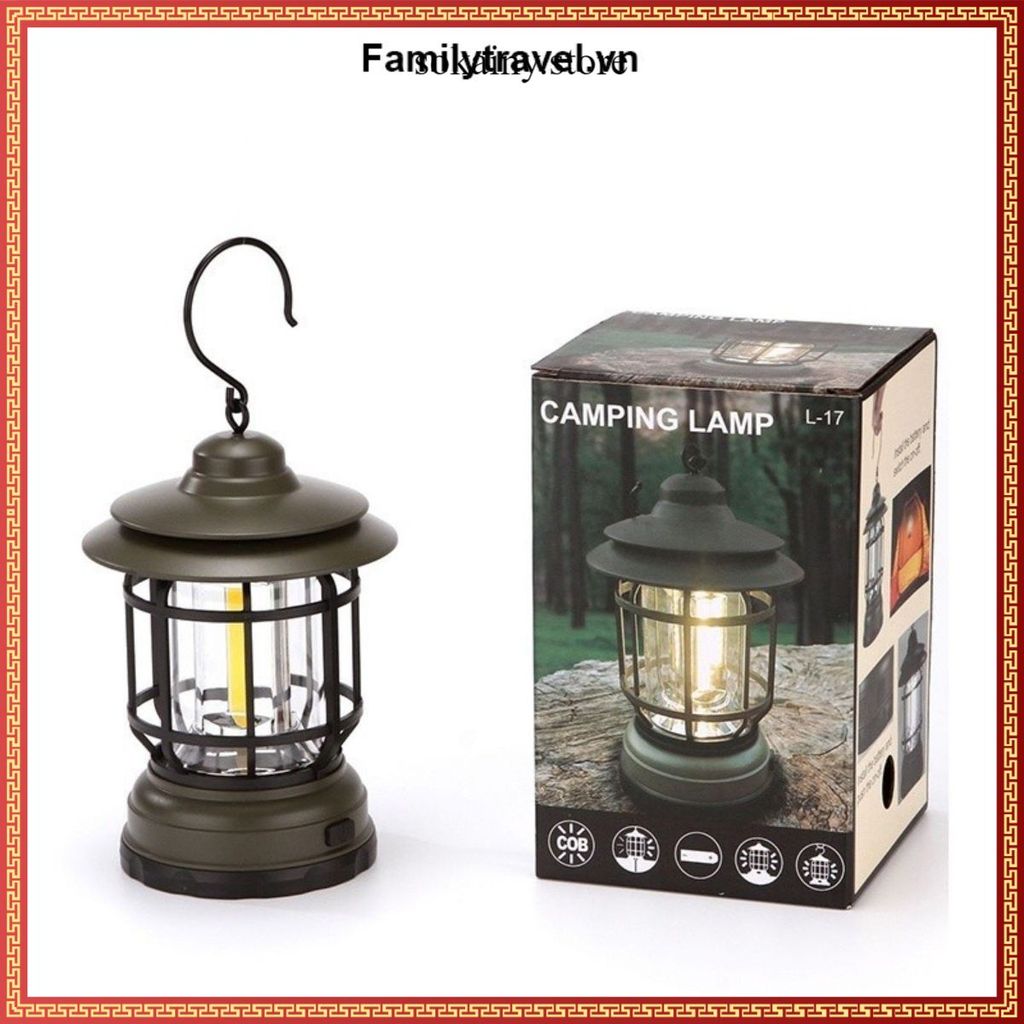 ĐÈN CẮM TRẠI MINI HÌNH LỒNG CHIM CAO CẤP - Đèn Chiếu Sáng Dã Ngoại, Phụ Kiện Camping