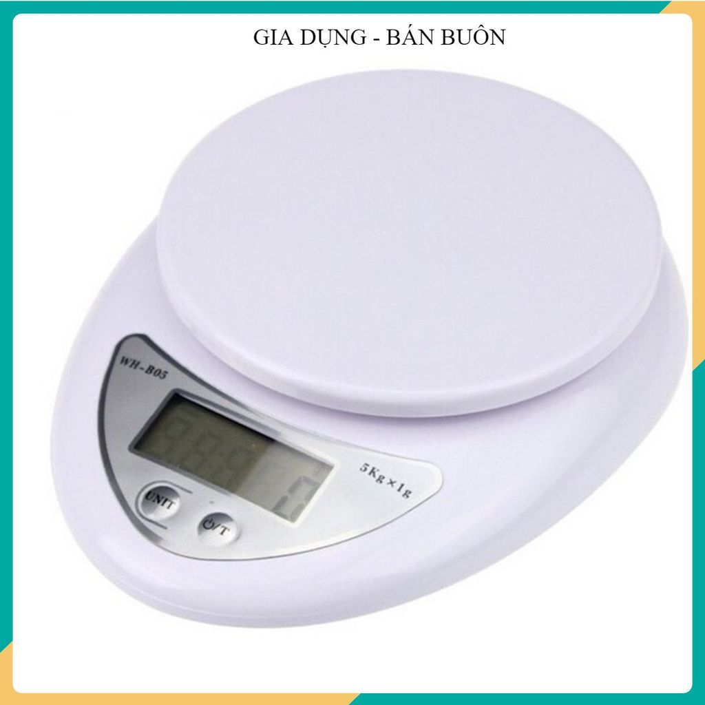 CÂN ĐIỆN TỬ 5KG LÀM BÁNH ĐA NĂNG - Cân Nguyên Liệu, Màn Hình LCD Rõ Nét
