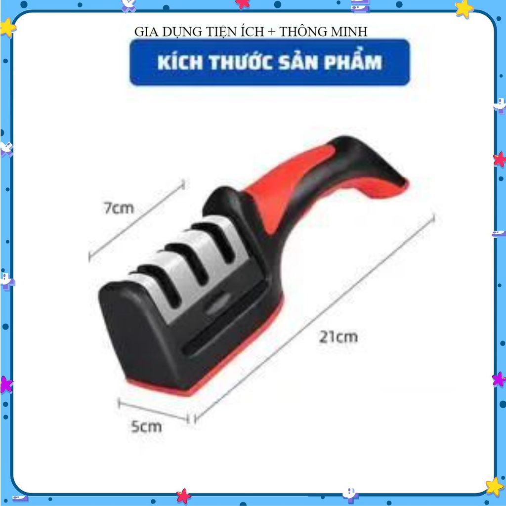 DỤNG CỤ MÀI DAO CẦM TAY, MÀI DAO 3 RÃNH HIỆU QUẢ, THIẾT KẾ NHỎ GỌN, Phụ Kiện Bếp Cao Cấp