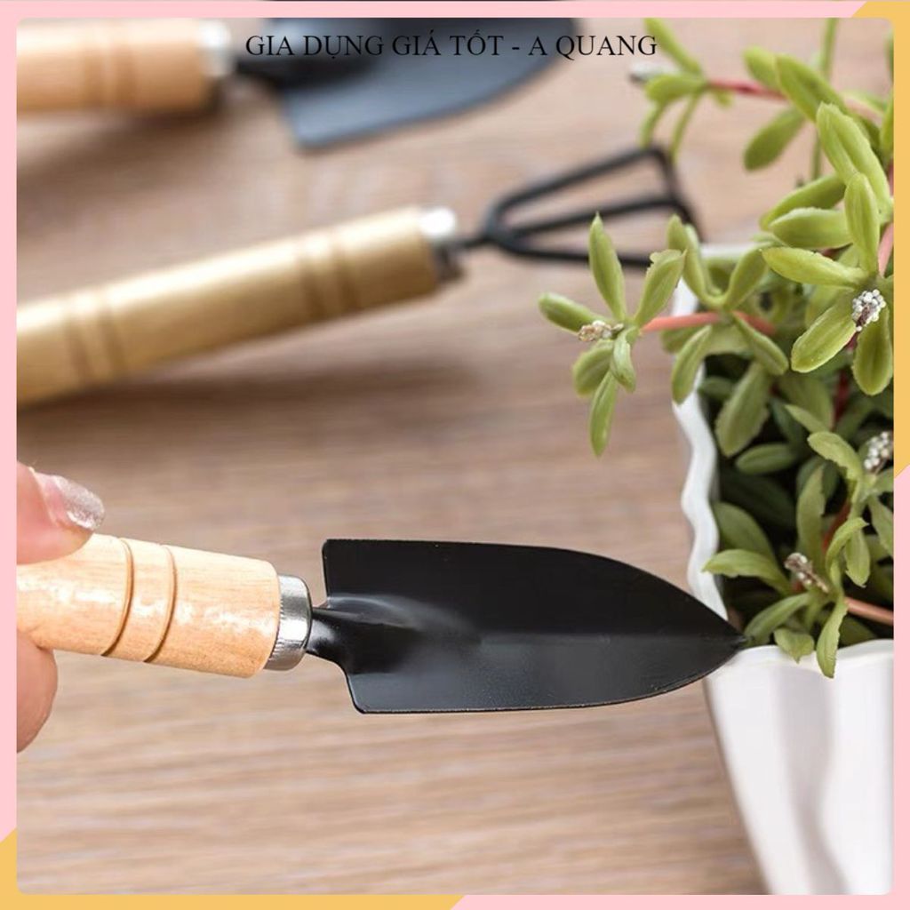 BỘ 3 MÓN DỤNG CỤ LÀM VƯỜN TO, XẺNG XỚI CÀO ĐẤT ĐA NĂNG, Tiện Lợi Cho Chăm Sóc Cây Cảnh