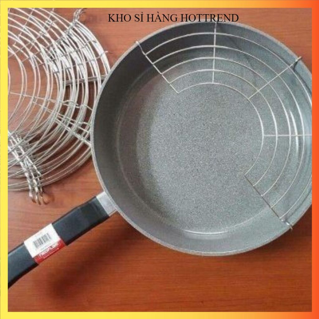 VỈ RÁO DẦU INOX 26CM CAO CẤP - Giá Gác Chảo, Thoát Dầu Mỡ Hiệu Quả