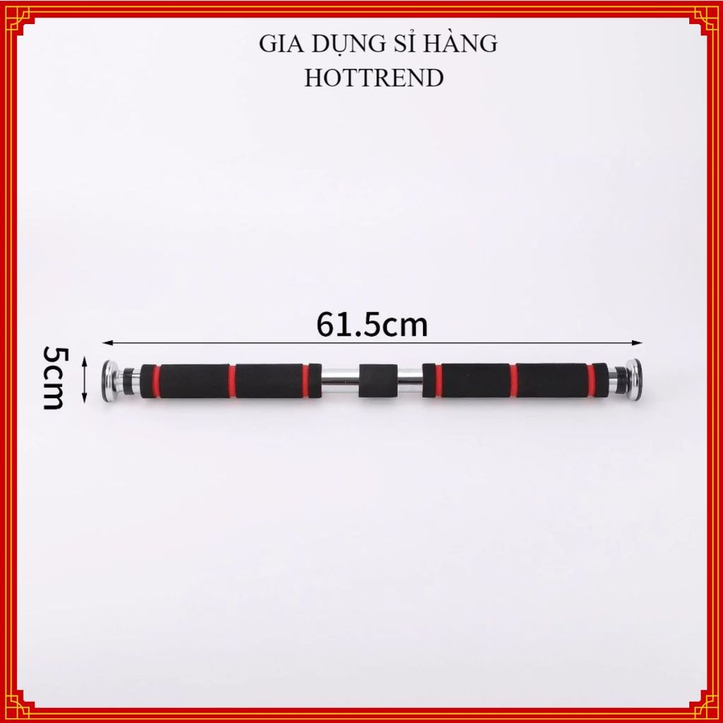 XÀ ĐƠN GẮN CỬA ĐA NĂNG 80-130CM - Thanh Xà Tập Hít Xà, Chống Trượt An Toàn