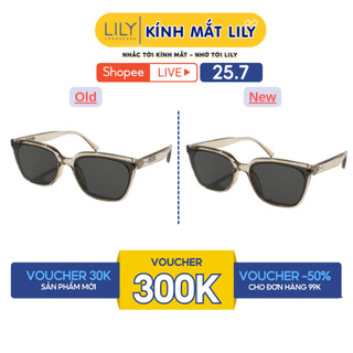 Kính mát thời trang nam nữ LILYEYEWEAR mắt chống UV400 chống bụi đi đường kiểu dáng phong cách 2343
