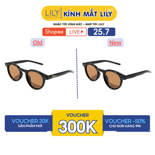 Kính mát thời trang nam nữ LILYEYEWEAR mắt nhỏ chống tia UV400 bảo vệ mắt KC20
