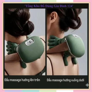 MÁY MASSAGE VAI CỔ ĐA NĂNG, Máy Massage Cổ Gáy, Massage Lưng, Sưởi Ấm Thư Giãn, Hỗ Trợ Giảm Mỏi Vai Cổ, Dùng Tại Nhà