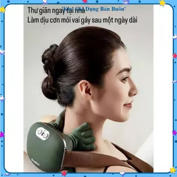 MÁY MASSAGE VAI CỔ ĐA NĂNG, Máy Massage Cổ Gáy, Massage Lưng, Sưởi Ấm Thư Giãn, Hỗ Trợ Giảm Mỏi Vai Cổ, Dùng Tại Nhà