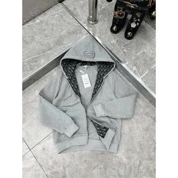Áo Khoác Hoodie Nam Đì O Thêu Logo Vuông Trên Mũ Siêu Chất - Áo Khoác Hoodie Nam Nữ Dệt Logo Siêu Đẹp Hot 2025