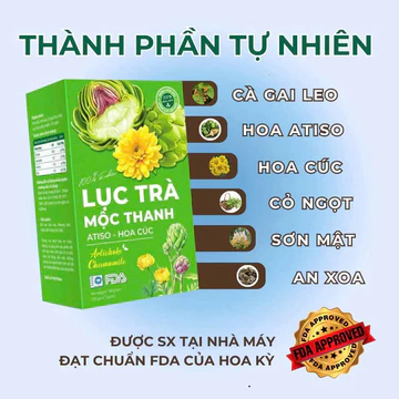 Trà Hoa Atiso Lục Trà Mộc Thanh Hộp 30 Gói Chính Hãng Cao Cấp ✅ Trà Mộc Tâm mát gan bổ gan thanh nhiệt ngủ ngon bổ não