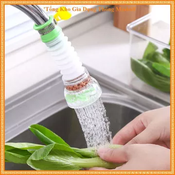 (COMBO 5) ĐẦU VÒI CHỐNG VĂNG TĂNG ÁP XOAY 360, Vòi Lọc Nước Rửa Bát, Đầu Nối Vòi Nước, Vòi Sen Nhà Bếp, Chống Bắn Nước