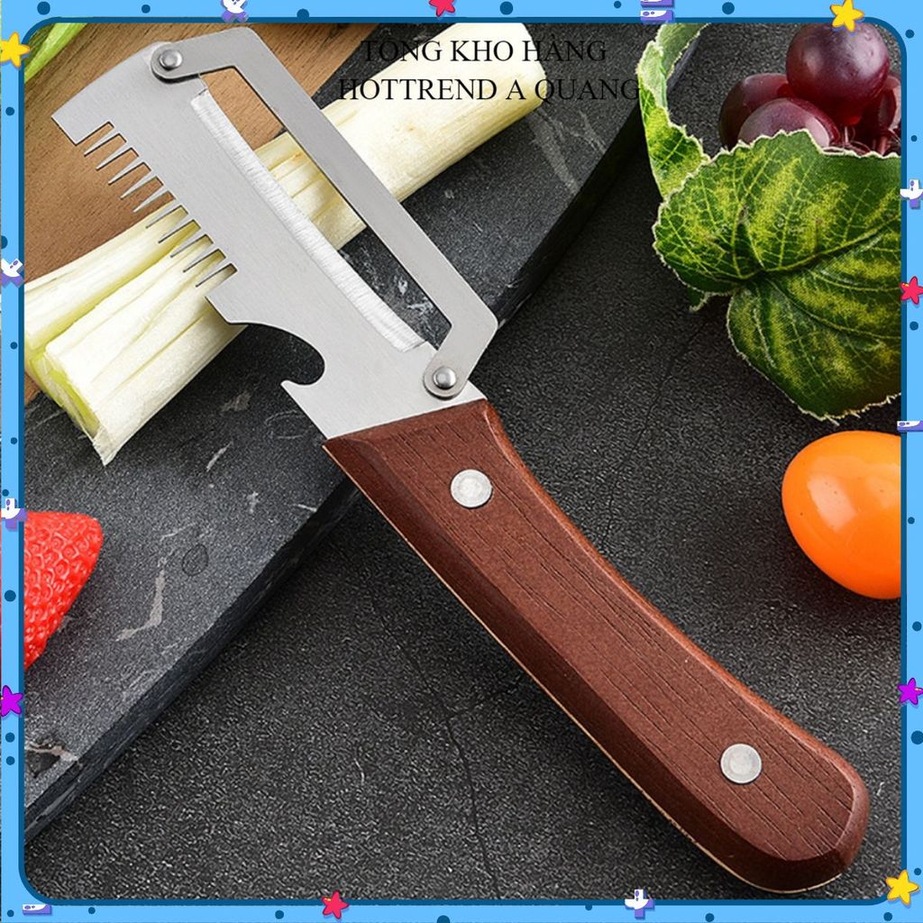 (COMBO 5) DAO GỌT VỎ 3 IN 1 ĐA NĂNG - Gọt Vỏ, Thái Sợi Rau Củ, Lưỡi Inox Sắc Bén