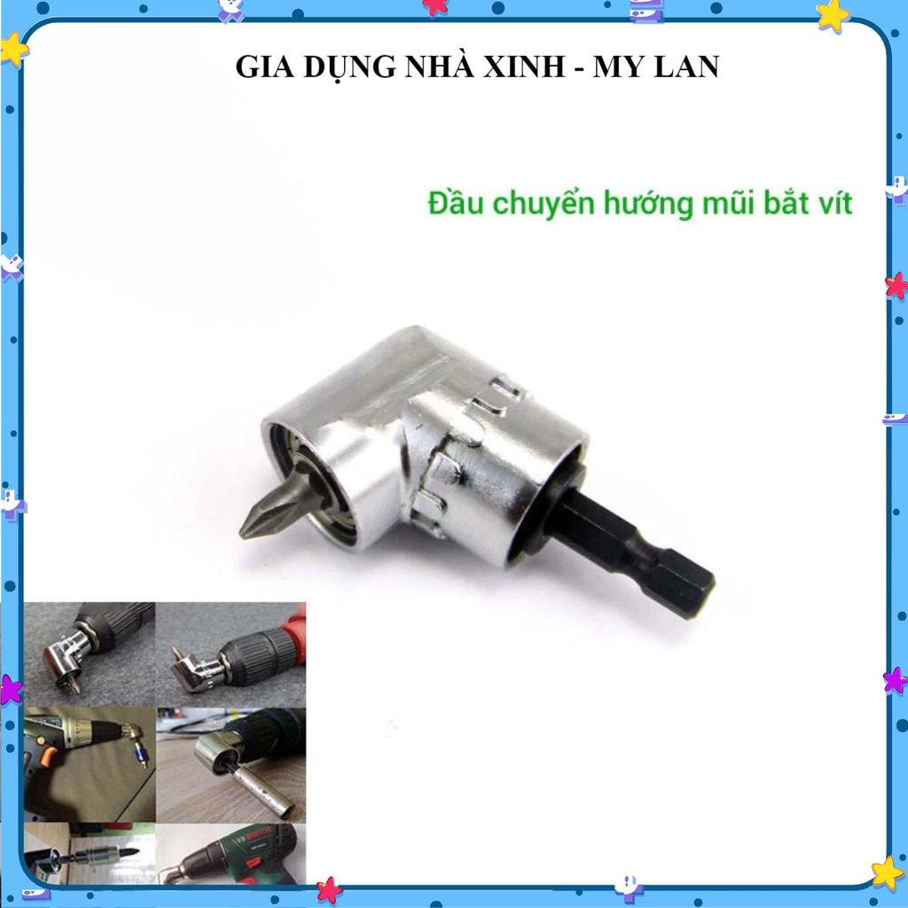 ĐẦU CHUYỂN VẶN VÍT GÓC 105 ĐỘ, PHỤ KIỆN MÁY KHOAN ĐA NĂNG, Hỗ Trợ Khoan Vặn, Dụng Cụ Sửa Chữa