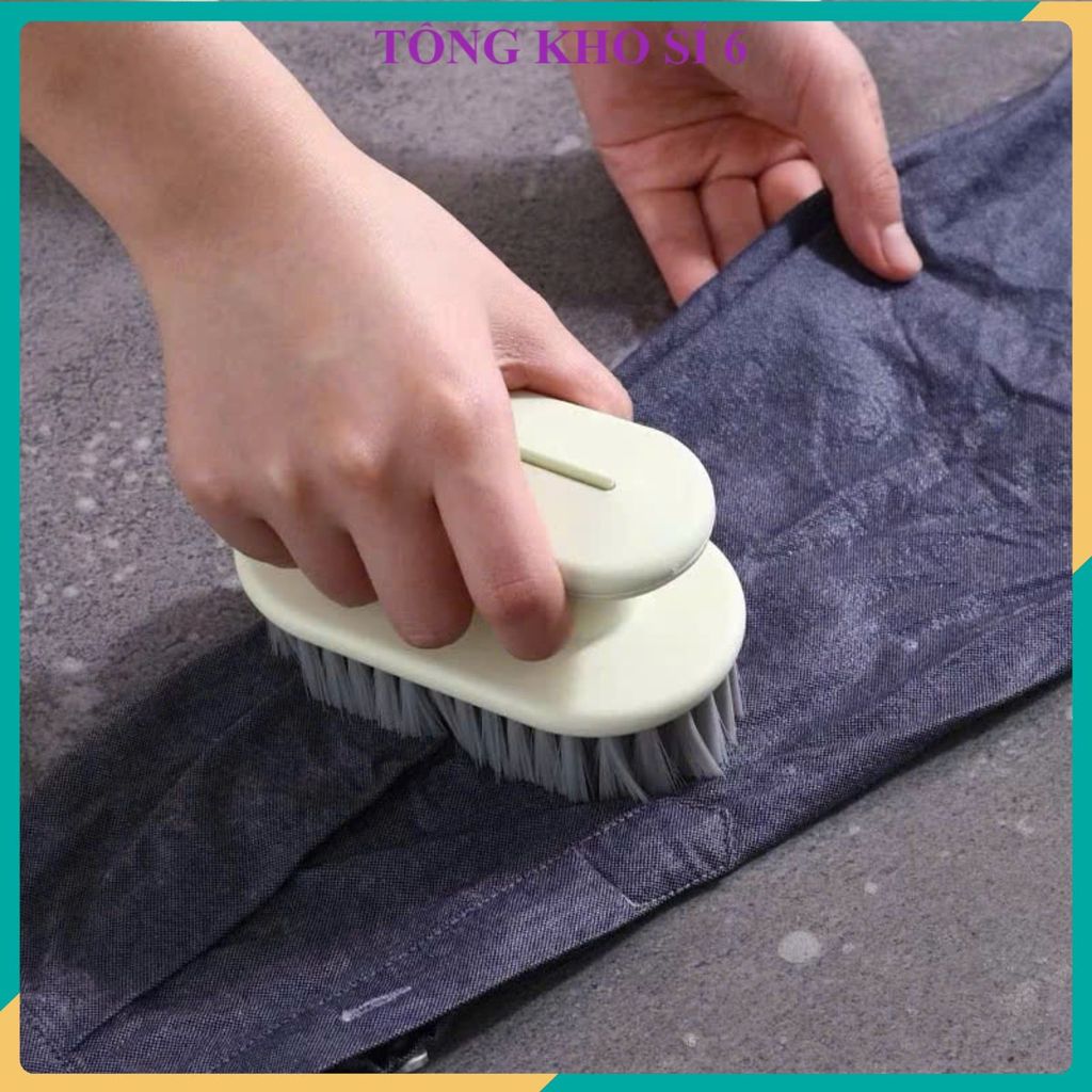 (COMBO 10) Bàn Chải Hình Hạt Đậu Lông Mềm Mại Đa Năng, Dùng Để Giặt Đồ, Chùi Cọ,Bàn Chải Có Móc Treo Tiện Dụng