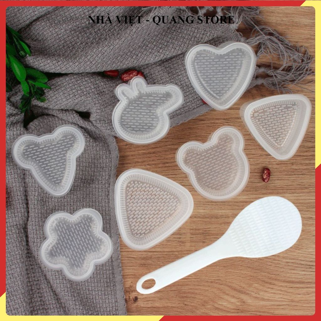 DỤNG CỤ ÉP CƠM NẮM NHẬT BẢN CAO CẤP, KHUÔN ONIGIRI ĐA NĂNG, Làm Cơm Nhanh Gọn, Phụ Kiện Nấu Ăn