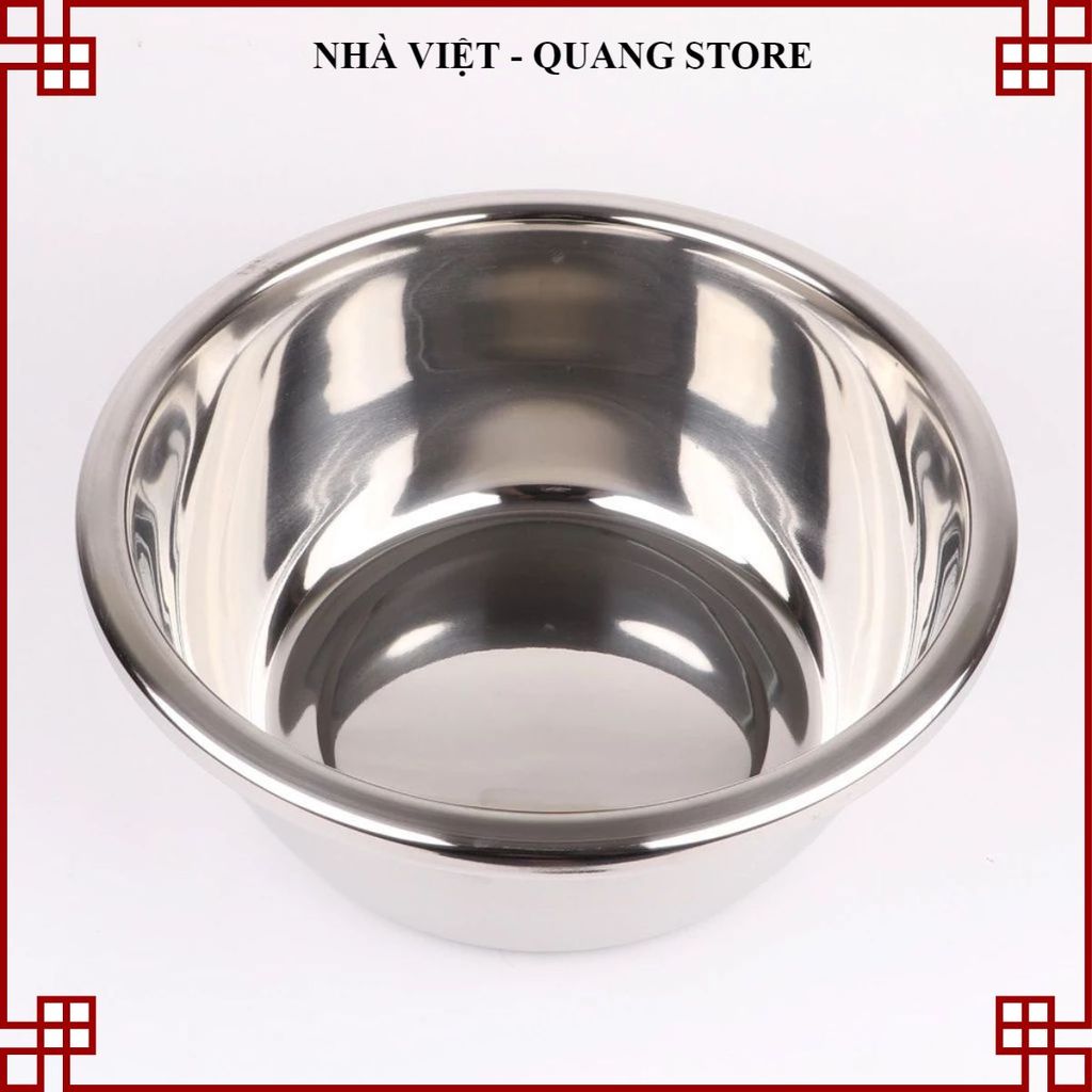 BỘ THAU INOX CHỐNG GỈ, THAU INOX 304 BÓNG ĐẸP, DỤNG CỤ NHÀ BẾP, Phù Hợp Gia Đình Nhà Hàng