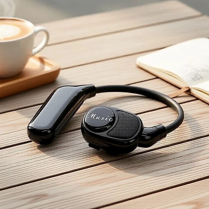 Tai nghe V3 Tai nghe Bass nặng Tai nghe không dây Bluetooth Tai nghe chơi game Khử tiếng ồn Tai nghe mở tai Tai nghe một tai Tai nghe dài Tuổi thọ pin Âm thanh đi lại tốt