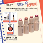 Má Hồng Kem Đa Năng làm Má hồng - Son môi - Màu mắt Inglot Cream Stick Blush – Dạng Thỏi Dễ Tán, Bền Màu Lâu Trôi (6.2g) — ảnh 1
