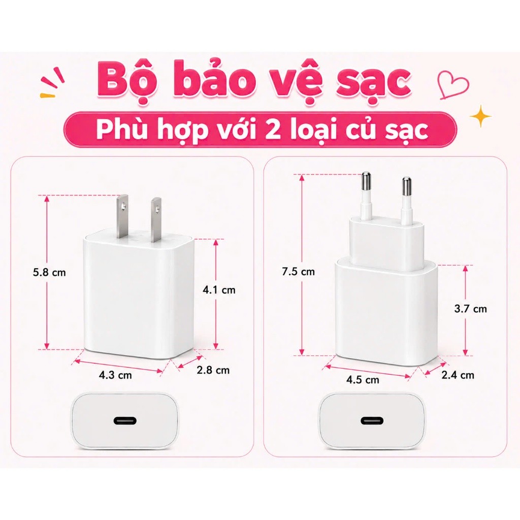 [88 mẫu] Bộ phụ kiện bảo vệ củ sạc và cáp sạc cho iphone PD18/20W bằng silicon cao cấp BEACASE | BigBuy360 - bigbuy360.vn