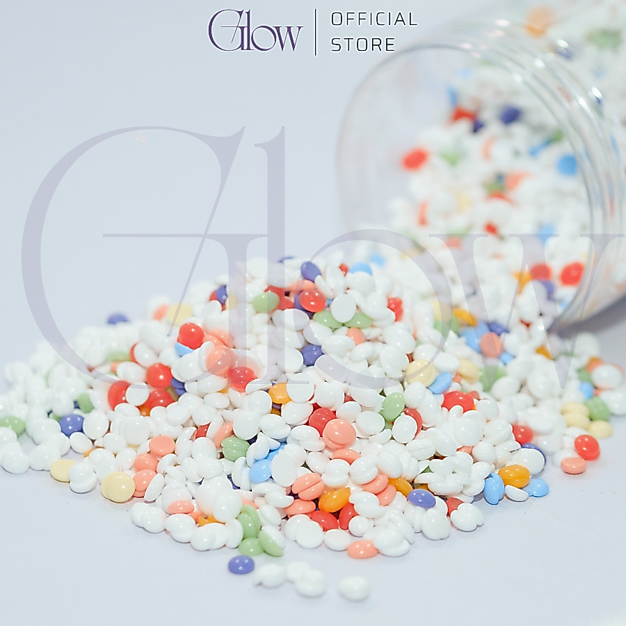 Sáp Wax Lông Hỗn Hợp Nhiều Màu Mix Vụn GLOW WAXING Hàng Tốt Tặng Que Gỗ Phết | BigBuy360 - bigbuy360.vn