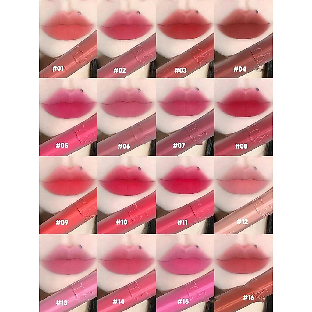 Son Kem Lì Romand Blur Fudge Tint Lên Màu Chuẩn, Mịn Môi 03 Musky Cam đỏ gạch, Màu 04 Radwood Đỏ nâu | BigBuy360 - bigbuy360.vn