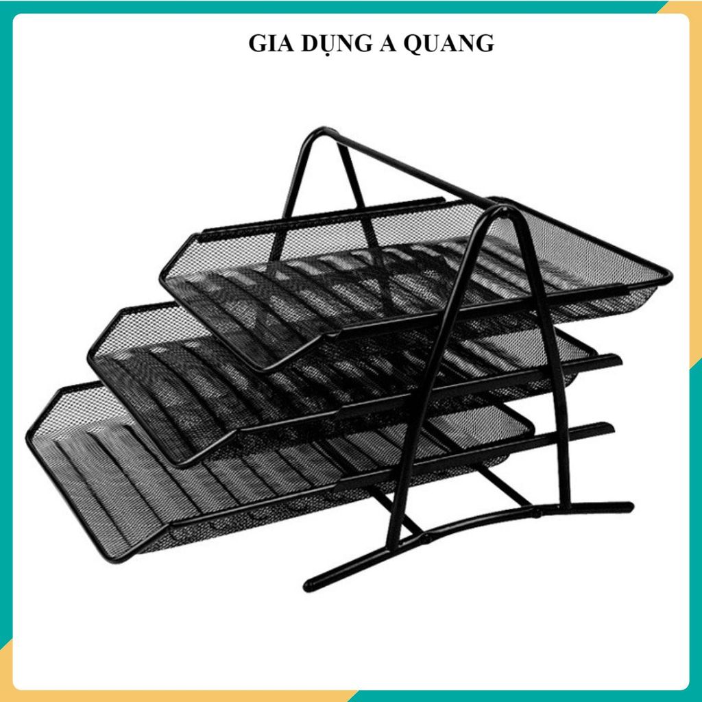 KỆ TÀI LIỆU VĂN PHÒNG 3 TẦNG, GIÁ ĐỂ GIẤY TỜ BẰNG KIM LOẠI CHẮC CHẮN, Lưu Trữ Tiện Lợi, Bàn Làm Việc Ngăn Nắp