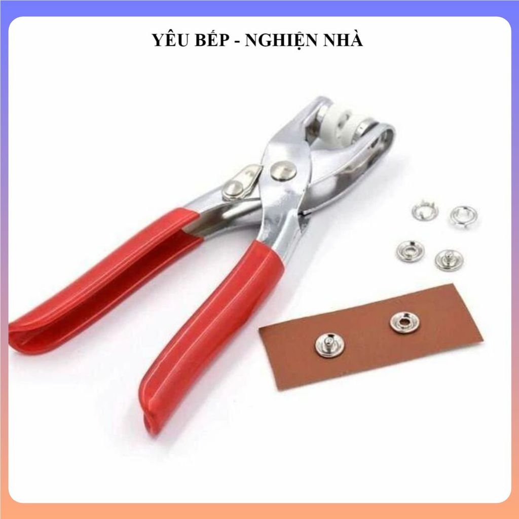 KÌM BẤM CÚC ÁO ĐA NĂNG, BỘ DỤNG CỤ ĐÓNG KHUY TIỆN ÍCH, Thiết Kế Gọn Nhẹ, Sử Dụng Dễ Dàng