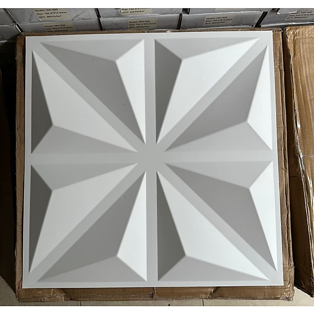 Tấm ốp 3D( không có keo sẵn) ốp tường , ốp trần, kích thước 50cm x50cm | BigBuy360 - bigbuy360.vn