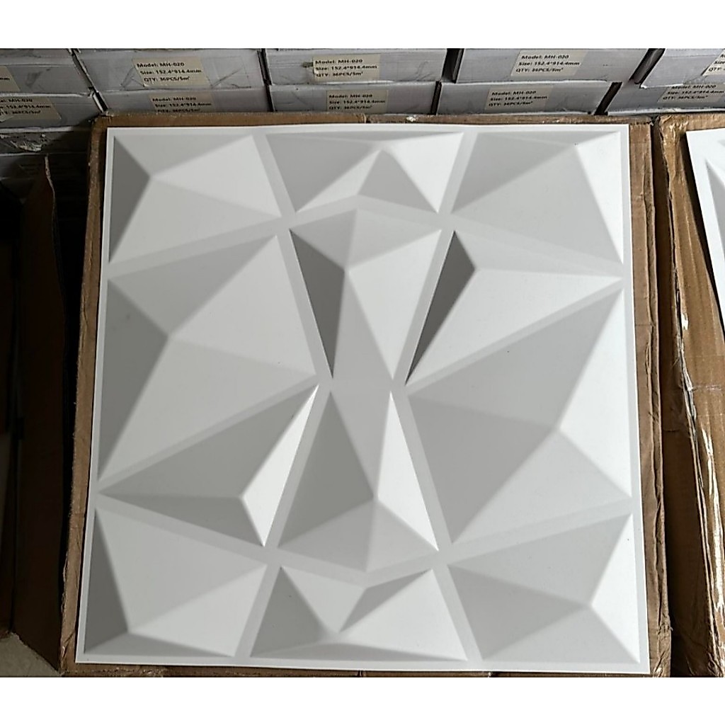 Tấm ốp 3D( không có keo sẵn) ốp tường , ốp trần, kích thước 50cm x50cm | BigBuy360 - bigbuy360.vn