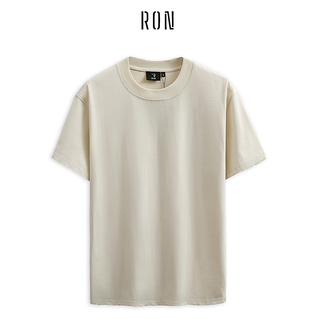Áo Thun Trơn Cotton 250gsm RON Premium Boxy Cổ Tròn Nam Nữ,AT-Boxy | BigBuy360 - bigbuy360.vn