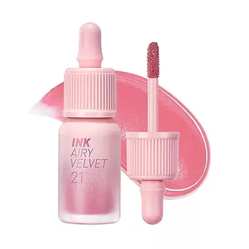 Peripera Ink Airy Velvet Lip Tint | Cá sấu cao, Nhẹ, Mềm mại, Dưỡng ẩm, Không thử nghiệm trên động vật (021 HOA PEACH) N9BN