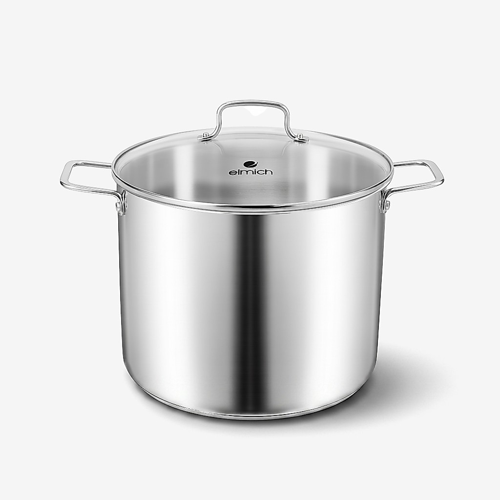 Nồi luộc gà elmich inox 304 2536IN28,EL2525IN nồi luộc gà cao cấp size 28-30cm đáy 5 lớp | BigBuy360 - bigbuy360.vn