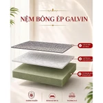 NỆM KIM CƯƠNG - Nệm bông ép mix foam GALVIN bảo hành 10 năm, nâng đỡ, thoáng mát, kháng khuẩn, chống nấm mốc — ảnh 3