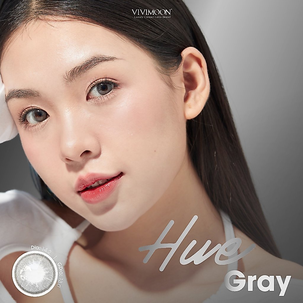 Kính áp tròng VIVIMOON lens cận màu xám cho mắt thở Huế Gray hạn 6 tháng | BigBuy360 - bigbuy360.vn