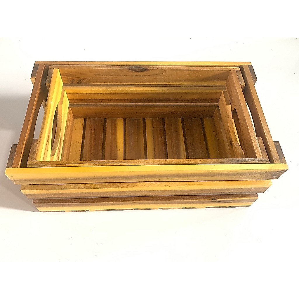 Kệ Thùng Pallet Gỗ Hộp Gỗ Lớn đa năng D40N22C55cm | BigBuy360 - bigbuy360.vn