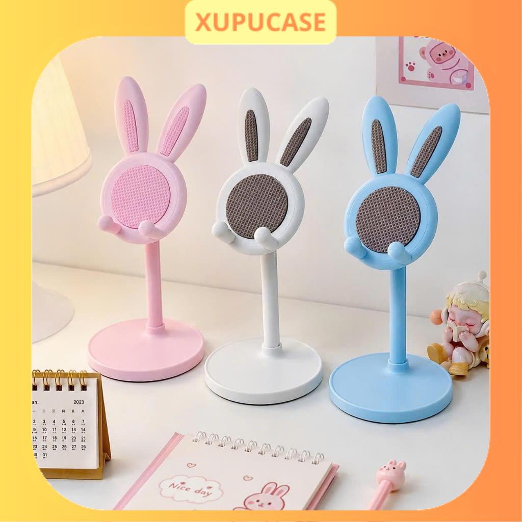 Giá đỡ điện thoại, ipad để bàn hình thỏ thiết kế cao su chống trơn trượt XUPUCASE