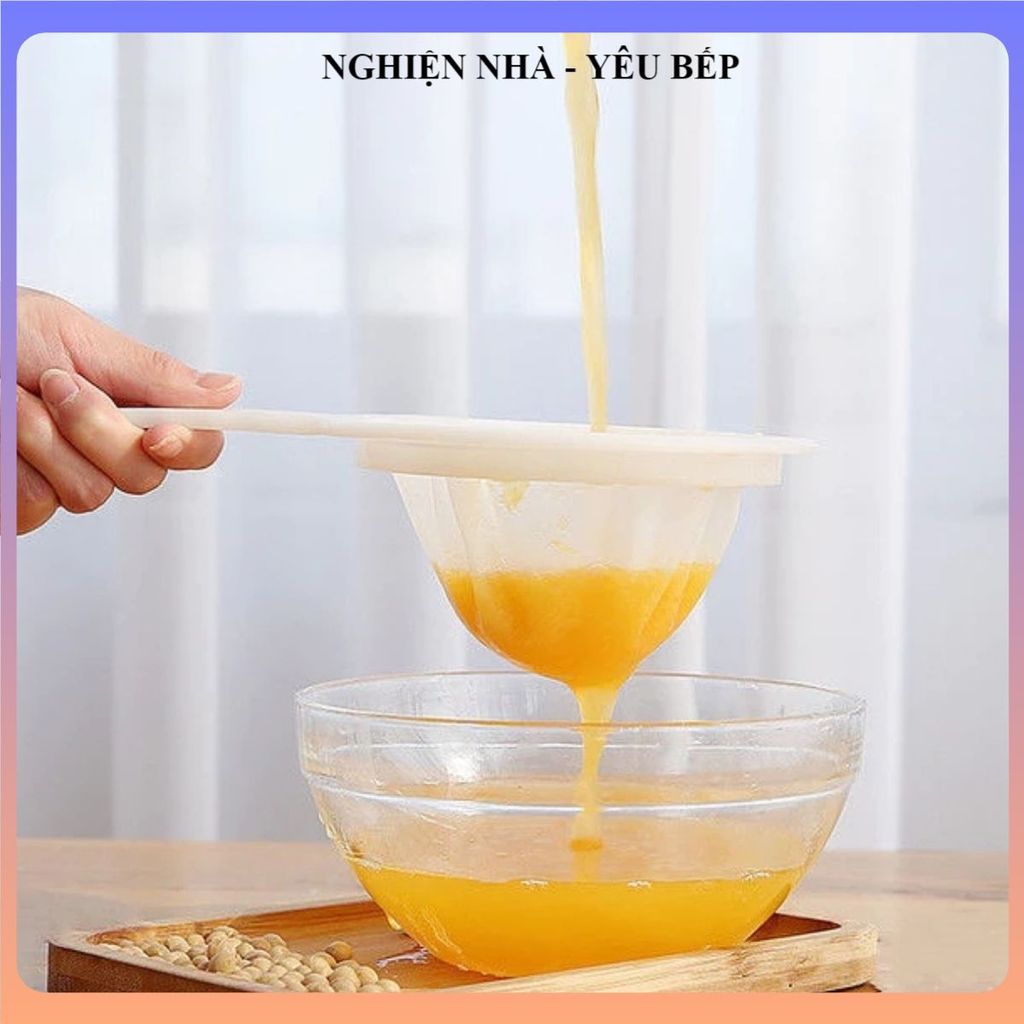 (SET 3) RÂY LỌC VẢI CÓ TAY CẦM, TÚI LỌC SỮA HẠT ĐẬU NÀNH, LỌC CHÁO VÀ TRÀ TIỆN LỢI, Dễ Vệ Sinh
