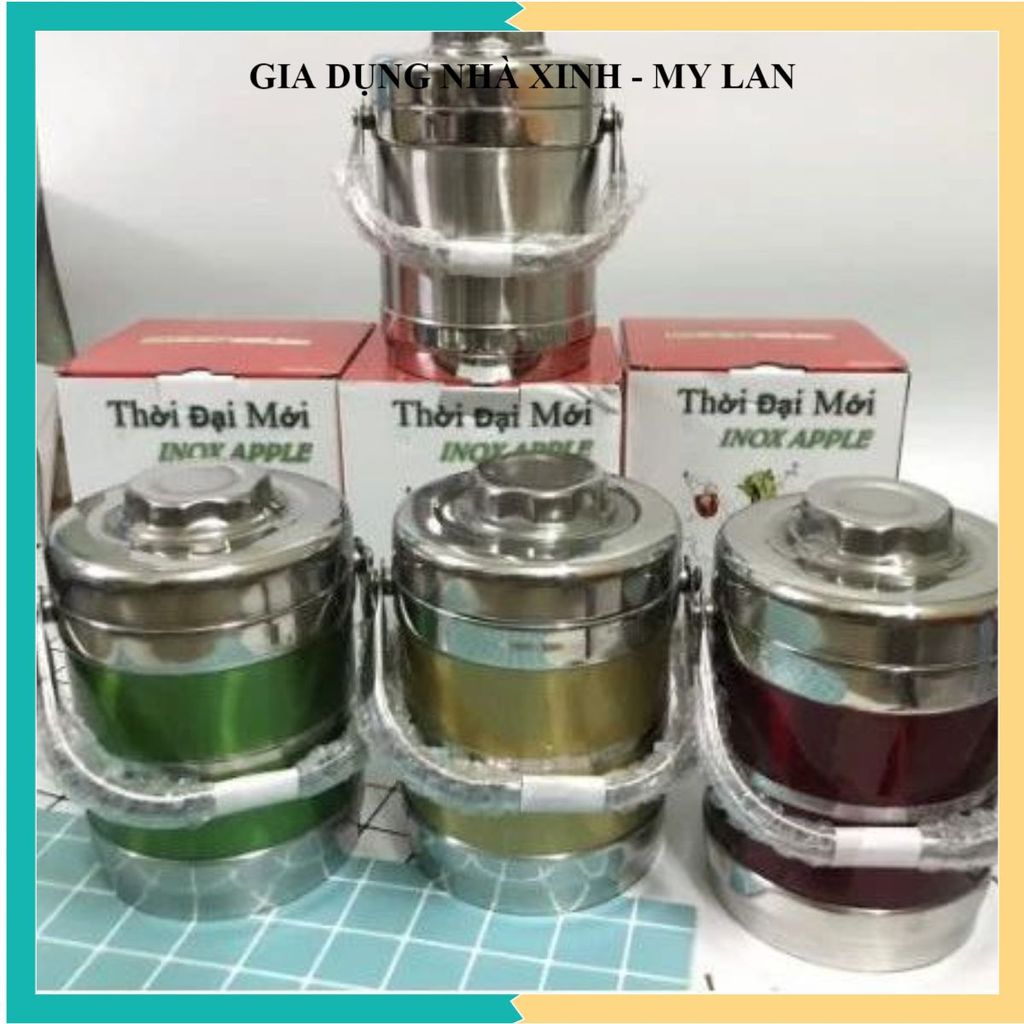 HỘP CƠM INOX 304 GIỮ NHIỆT, LỒNG ĐỰNG CƠM CÓ BÁT ÚP, CAMEN MANG CƠM ĐI LÀM, Thiết Kế Chắc Chắn